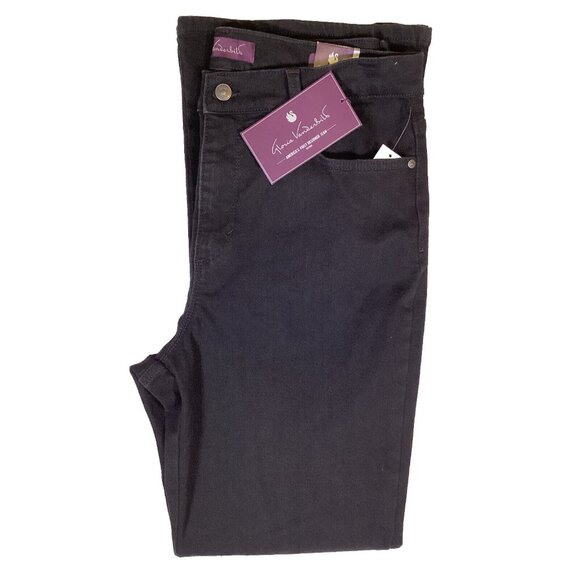 Gloria Vanderbilt Amanda Boot Swan Series Black Jean 12 Average Classic Rise NWT - Picture 3 of 4